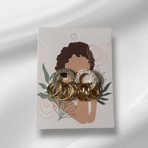 Gold Plated Loop Earrings